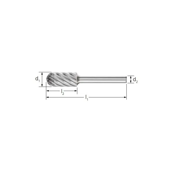 Frese HM PFERD INOX forma cil. testa a sfera WRC gambo 6