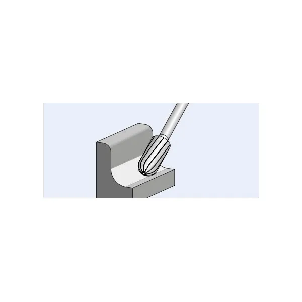 Frese HM PFERD INOX forma cil. testa a sfera WRC gambo 6