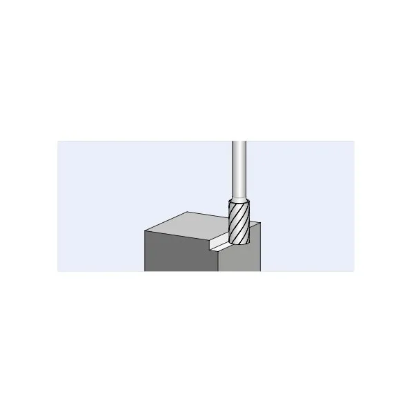 Frese HM PFERD INOX forma cil. ZYAS taglio frontale gambo 6