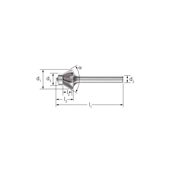 Frese HM PFERD forma a cono KSJ EDGE gambo 6