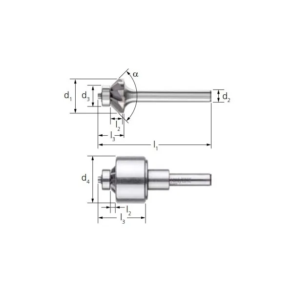 Frese HM PFERD forma a cono KSK EDGE gambo 6