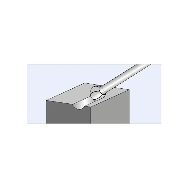 Frese HM PFERD STEEL forma a sfera KUD gambo 6 x 150
