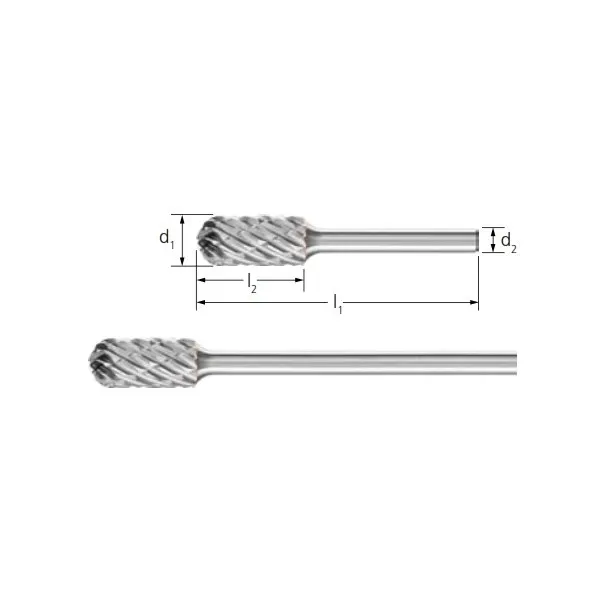 Frese HM PFERD STEEL cilindriche testa sfera WRC gambo 6