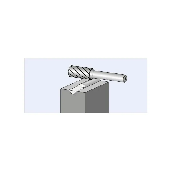 Frese HM PFERD STEEL cil. ZYA senza taglio front. gambo 6