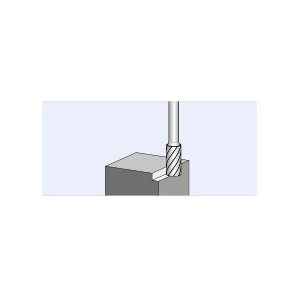Frese HM PFERD STEEL cilindr. ZYAS taglio front. gambo 6