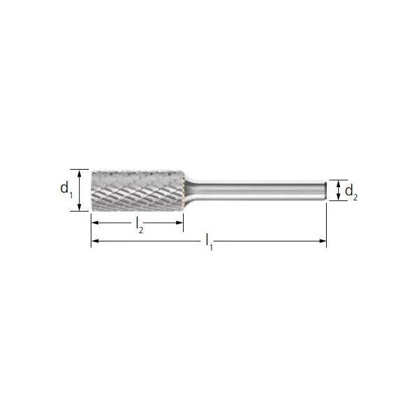 Frese HM PFERD TOUGH cil. ZYA senza taglio front. gambo 6