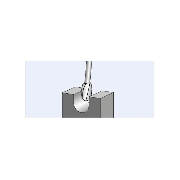 Frese in HM PFERD con forma a goccia TRE 3 x 75