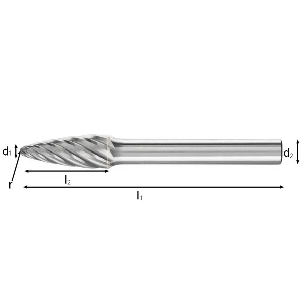Frese HM PFERD INOX forma ad albero RBF gambo 6