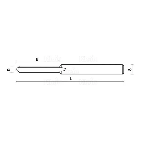 Frese hs a tagliente diritto per PVC z1 U240