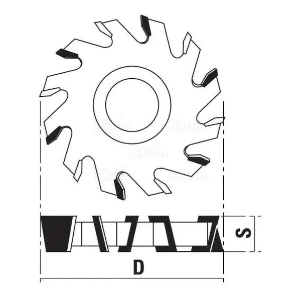 Frese HW a denti alterni YF 060 - YF120