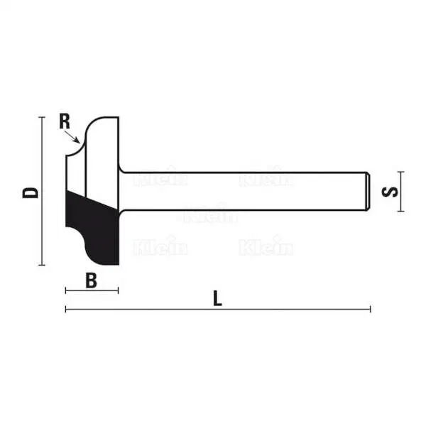 Frese HW a doppio raggio punta tonda Z2 A182 - B182 - C182