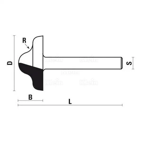 Frese HW a doppio raggio punta tonda Z2 A181 - B181 - C181