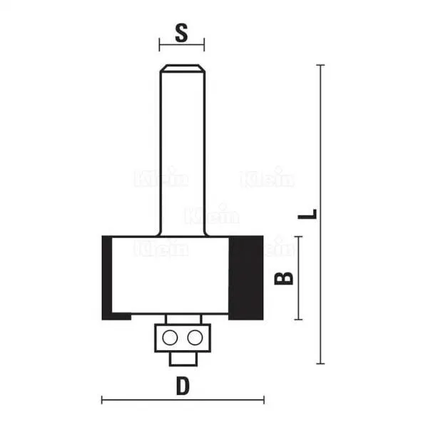 Frese HW a gradino con cuscinetto Z2 HA121 - HB121 - HC121