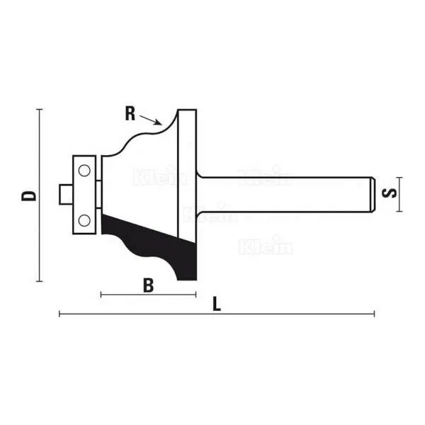 Frese HW a profilo ondulato con cuscinetto A144 - B144