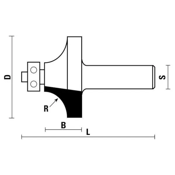 Frese HW a raggio concavo con cuscinetto Z2 E152 - G152
