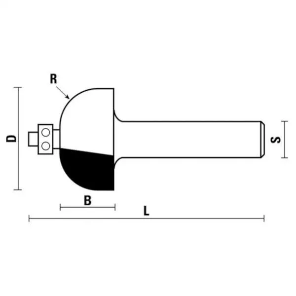 Frese HW a raggio convesso con cuscinetto E147 - G147