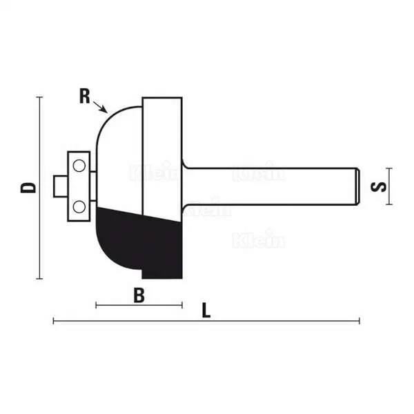Frese HW a raggio convesso con cuscinetto Z2 A145 - C145