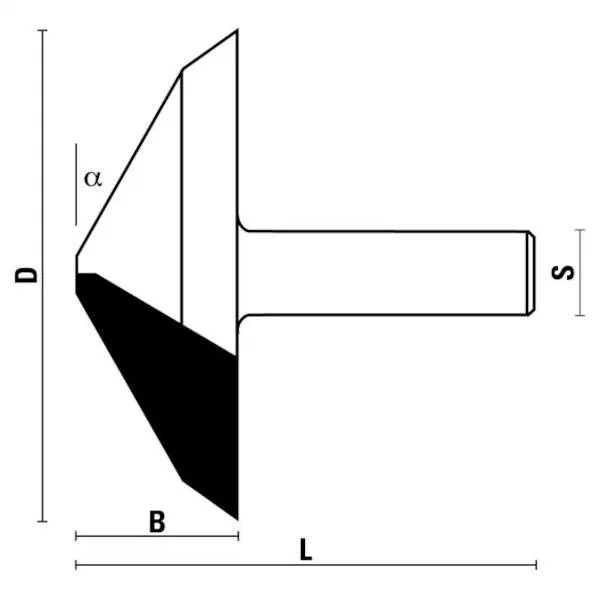 Frese HW a tagliente inclinato Z2 E138 - G138