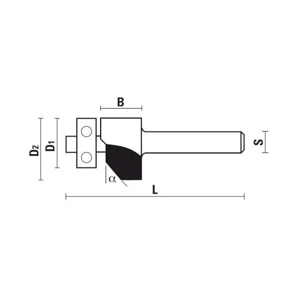 Frese HW a taglienti combinati con cuscinetto Z2 A152 - C152
