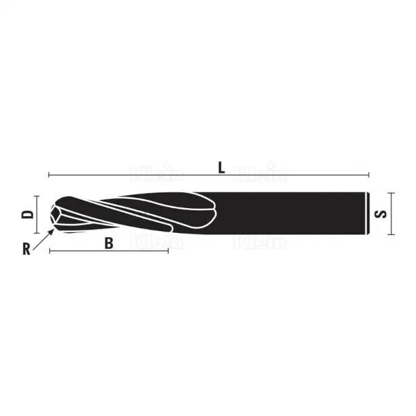 Frese HW integrale con raggio z2 T175