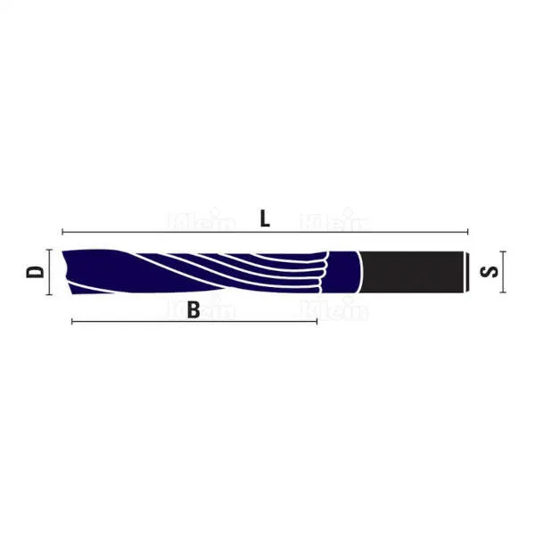 Frese HW integrale elica destra z1 KleinDIA U102.KD