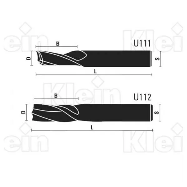 Frese HW integrale elica destra z1-z2 U111 - U112