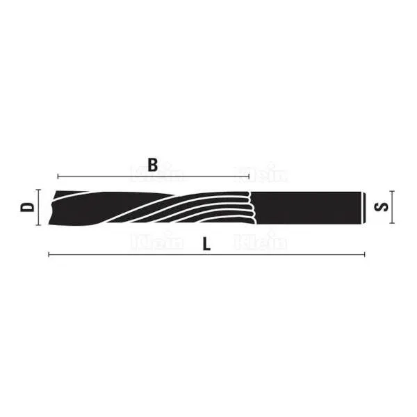 Frese HW integrale elica sinistra z1 U101