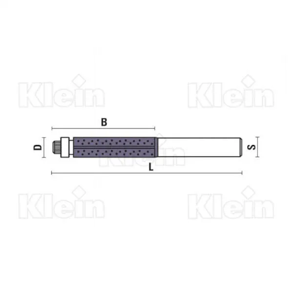Frese HW integrali a taglienti diritte diamante XA119-XB119