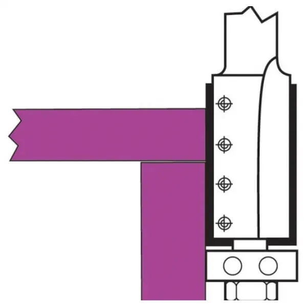Frese per refilare con coltellini HW versofix z2