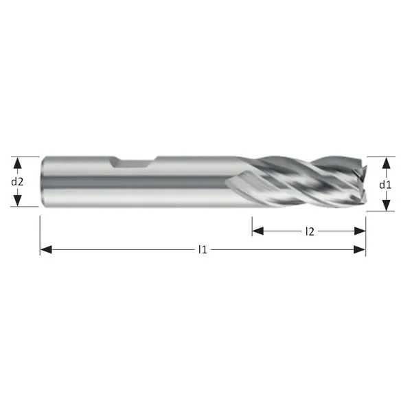 Frese a finire 113 normale HSS-Co8 DIN 844K