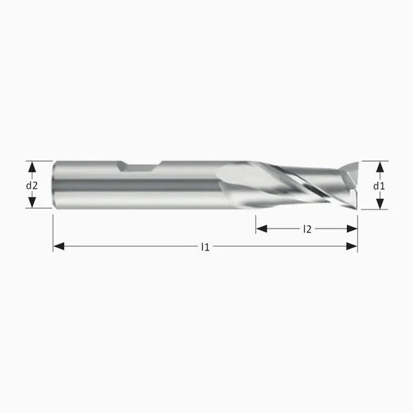 Fresa a finire 173 normale HSS-Co8 DIN 844K