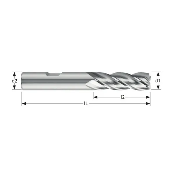 Fresa a finire 193 normale HSS-Co8 Norma Silmax