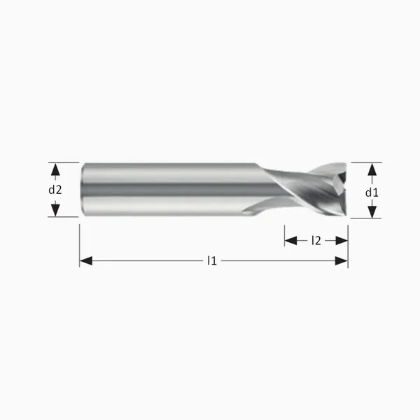 Fresa finitura 730 corta HSS-Co8 Norma Silmax