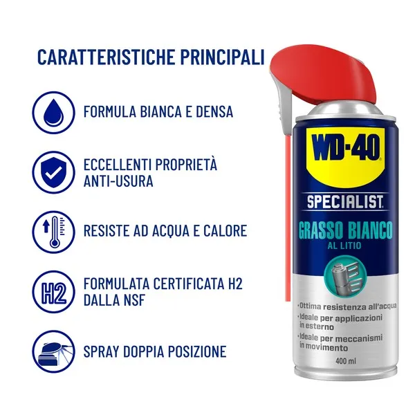 WD-40 Grasso Bianco al Litio 400 ml