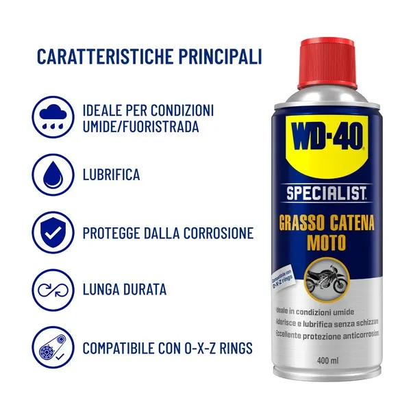 WD-40 Catena grasso moto 400ml