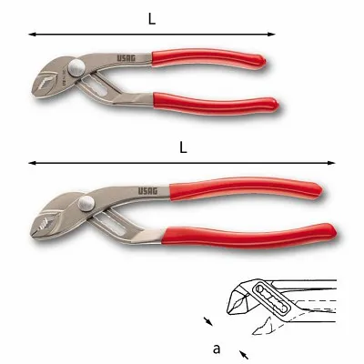 Pinza regolabile cerniera sovrapposta Usag 178 N