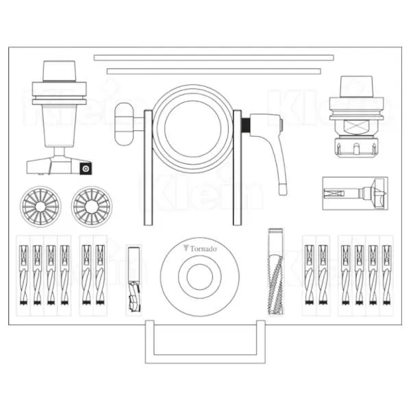 Kit in valigetta per macchine CNC 012