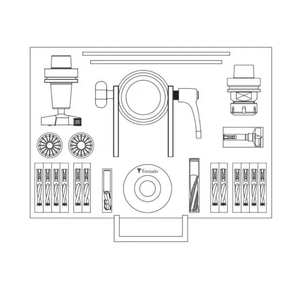 Kit in valigetta per macchine CNC 001