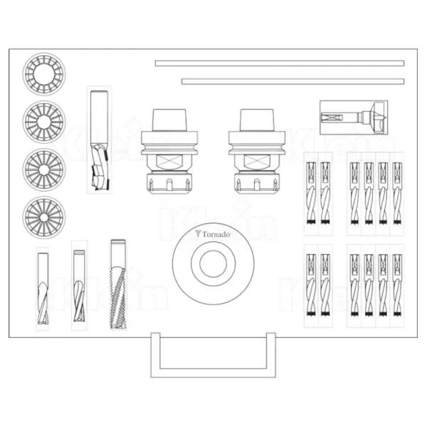 Kit in valigetta per macchine CNC 002