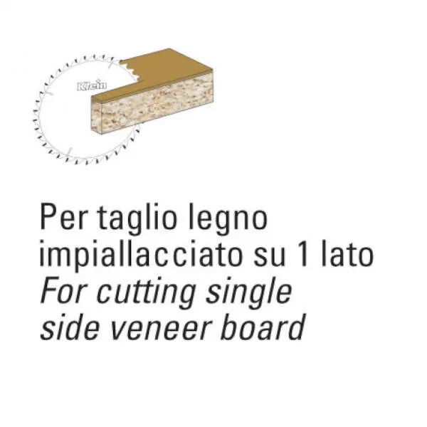 Lame HW Klein HCS per sezionatrici a dente trapezio piano