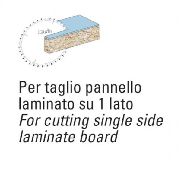 Lame HW Klein HCS per sezionatrici a dente trapezio piano