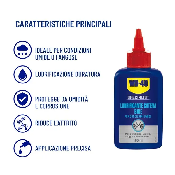 WD-40 Lubrificante Catena per condizioni umide 100 ml