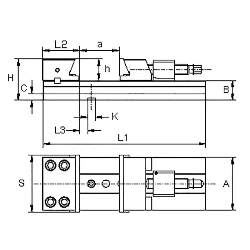 Morsa di precisione M011 Fervi