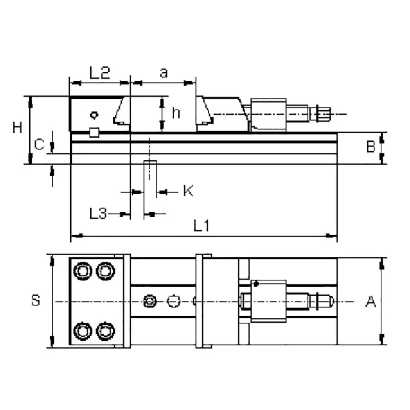 Morsa di precisione M028 Fervi