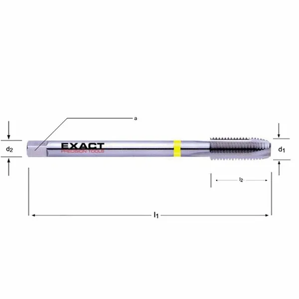 Maschi a macchina HSS-E DIN 374 anello giallo Mf