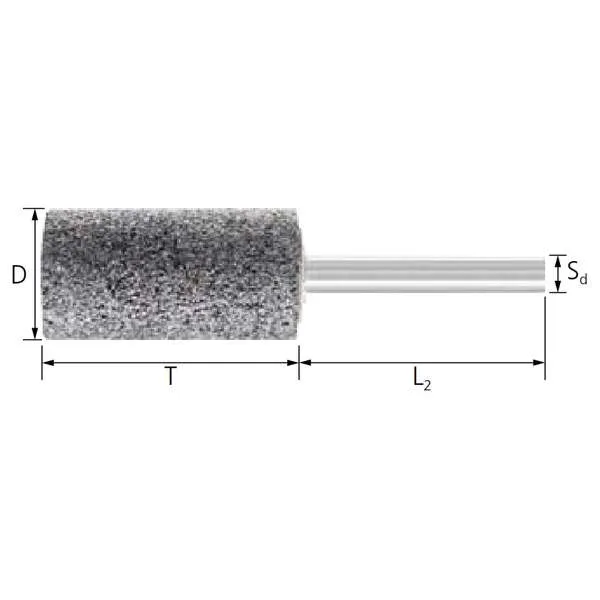 Mole cilindriche PFERD ZY CAST EDGE 6 x 40 mm