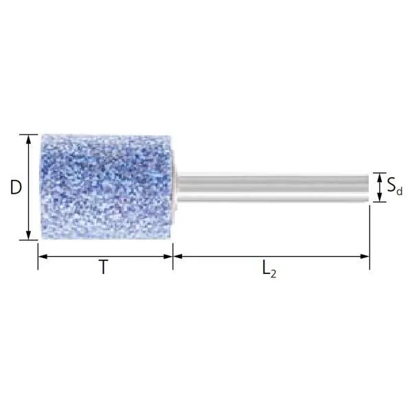 Mole cilindriche PFERD ZY TOUGH 6 x 40 mm