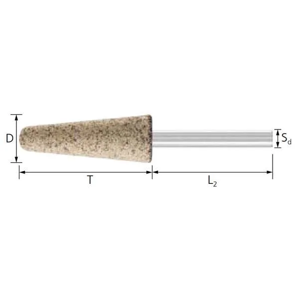 Mole coniche PFERD KE INOX EDGE 6 x 40 mm