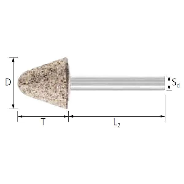 Mole coniche PFERD KE INOX 6 x 40 mm