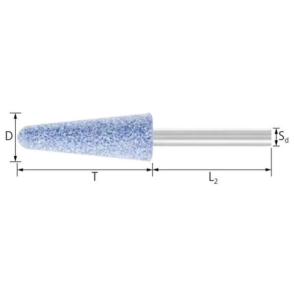 Mole coniche PFERD KE TOUGH 6 x 40 mm